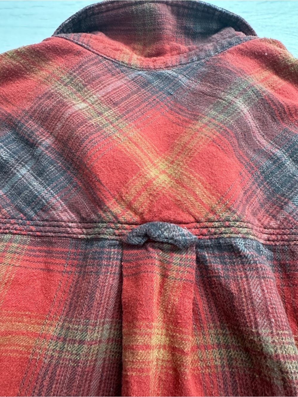 Urban Outfitters BDG Rayne Flannel Boxy Cropped Shirt Scottish Checked Red Small - Picture 14 of 15